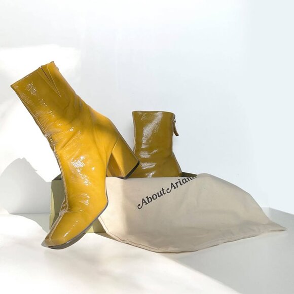 About Arianne Nico Soller Green Leather Boots – Women’s Size 8.5 - Picture 3 of 7